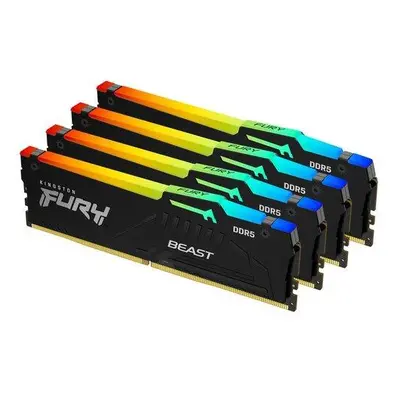 64GB DDR4-3200MHz CL16 FURY Beast RGB, 4x16GB, KF432C16BB2AK4/64