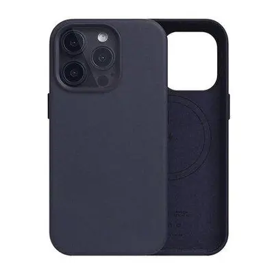 SLG Design kryt D5 Magsafe Calf Skin Leather pre iPhone 15 Pro - Indigo