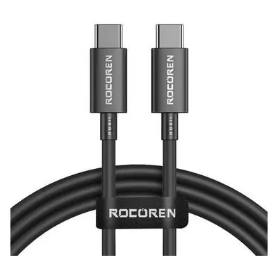 Rychlonabíjecí kabel Rocoren USB-C na USB-C Simples Series 100W, 1 m (černý)