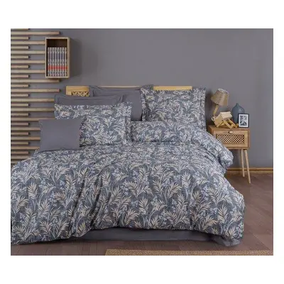 L'essentiel Maison Ranforce Double Quilt Cover Set Tuğba GreyBeigeWhite