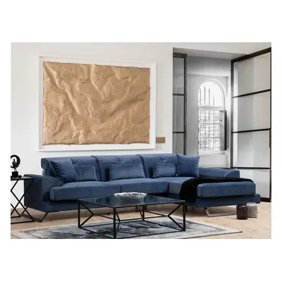 Atelier del Sofa Corner Sofa Frido Right (L3+Chl) - Navy Blue