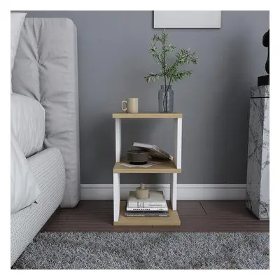 Hanah Home Nightstand Carter White / OakWhite