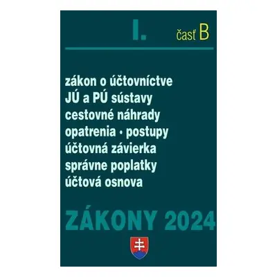 Zákony I B 2024 Účtovné zákony