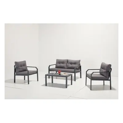 Hanah Home Garden Lounge Set Arya - Anthracite