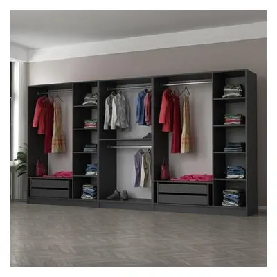 Hanah Home Wardrobe Kale - 4944 Anthracite