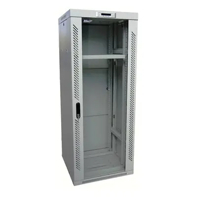 Rack LEXI-Net 19'' stojanový 37U/600x800 prosklené dveře, šedý, rozebíratelný, LS37U-60/80