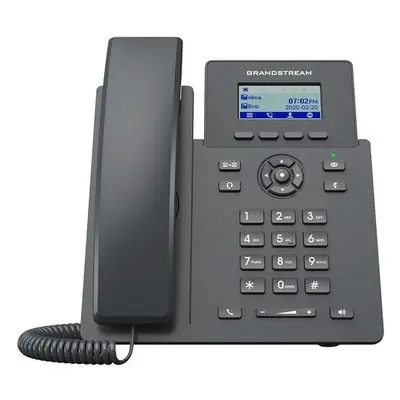 Grandstream GRP2601P/ VoIP telefon/ 2,21" grafický barevný display/ 2x SIP/ 2x LAN/ PoE