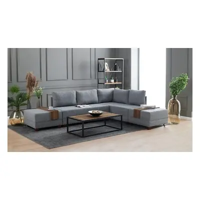 Atelier del Sofa Corner Sofa-Bed Fly Corner Sofa Bed Right- Grey