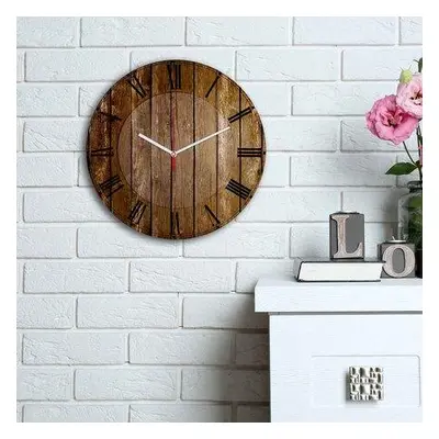 Wallity Decorative MDF Clock 3030MS-036 Multicolor