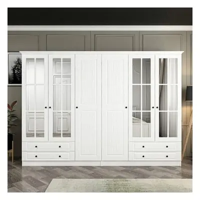 Hanah Home Wardrobe Kale Mebran - 4020 White