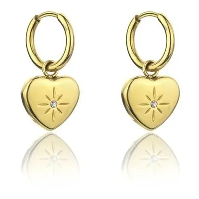 Marc Malone Krásné pozlacené náušnice Celine Gold Earrings MCE23147G