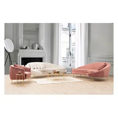 Atelier del Sofa 3-Seat Sofa Eses Left - Pink