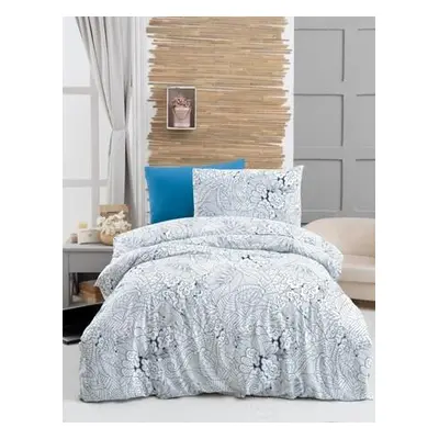 L'essentiel Maison Ranforce Single Quilt Cover Set Royal WhiteBlue