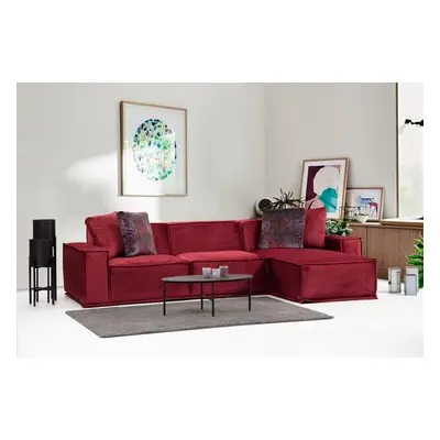 Atelier del Sofa Corner Sofa Lego Corner 9 ( L1-O1-Chl) Burgundy