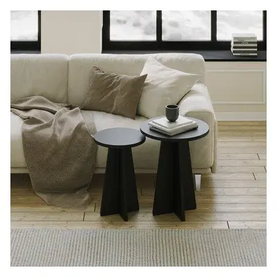 Hanah Home Coffee Table Set Mushroom 2 - Black