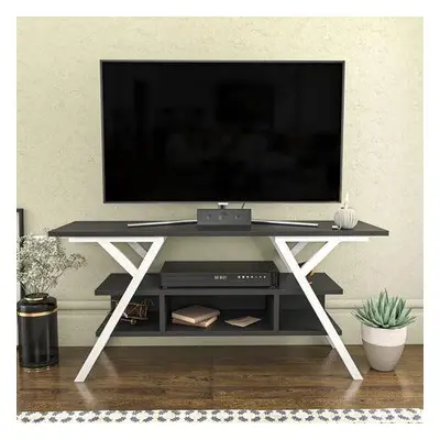 Hanah Home TV Stand Minerva - White, Anthracite WhiteAnthracite