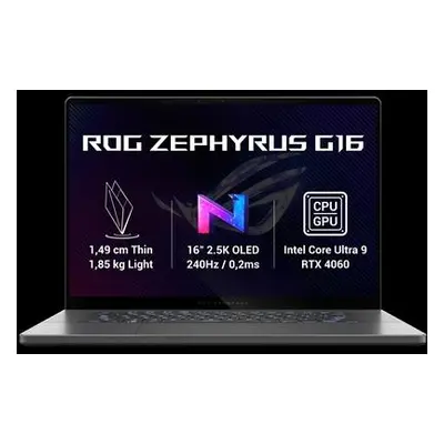 ASUS ROG Zephyrus G16/i9-14TH-H45/32GB/1TB SSD/16" QHD+16:10/RTX4060/Win11Home/Eclipse Gray, GU6