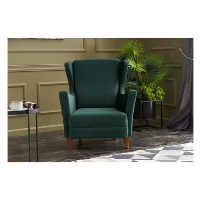 Atelier del Sofa Wing Chair Lola Berjer - Green