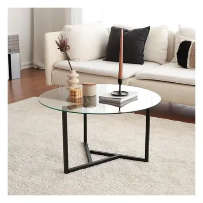 Hanah Home Coffee Table Trio sehpa / şeffaf temperli cam S402