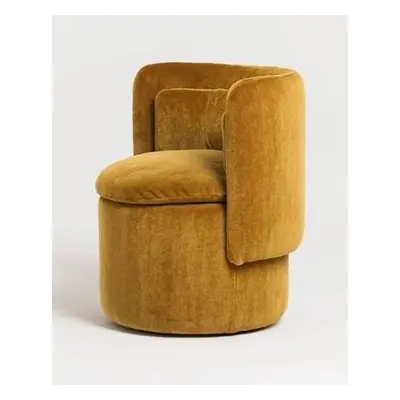 Hanah Home Pouffe Ceremony Koltuk Pouffe - Yellow MustardYellow