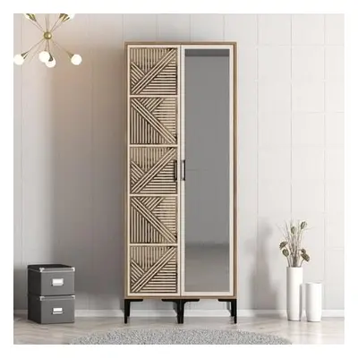 Hanah Home Wardrobe Kumsal PR - Walnut, Cream WalnutCream