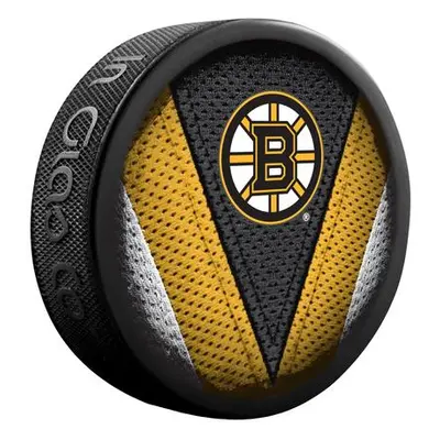 InGlasCo Fanouškovský puk NHL Stitch Blister (1ks), Boston Bruins, Černá / žlutá