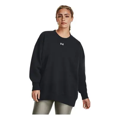 Under Armour Dámská oversize mikina Rival Fleece OS Crew black M, Černá