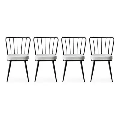 Hanah Home Chair Set (4 Pieces) Yıldız - 940 V4 Black