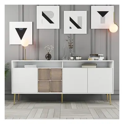 Hanah Home Console Milan - White, Gold WhiteGold