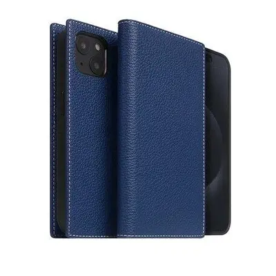 SLG Design puzdro D8 Magsafe Full Grain Leather pre iPhone 15 - Navy Blue