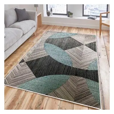 Conceptum Hypnose Carpet (80 x 150) WOOSONIL047 BlueGreyBlack