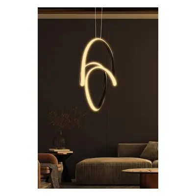 Opviq Chandelier Yin Yang Black - Yellow Light