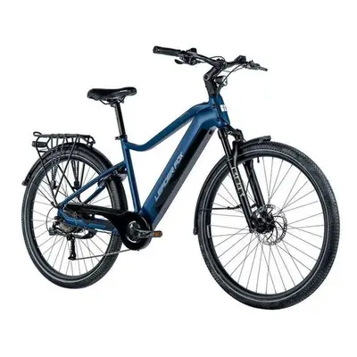 Leader Fox E-BIKE 28" SANDY GENT 17,5"-2, BLACK MATT/GREEN+GREY (REAR MOTOR), vel. 17,5"