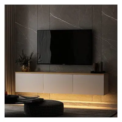 Hanah Home TV Stand Neon - White v2 WhiteOak