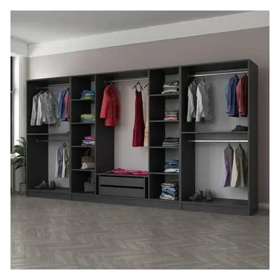 Hanah Home Wardrobe Kale - 4943 Anthracite