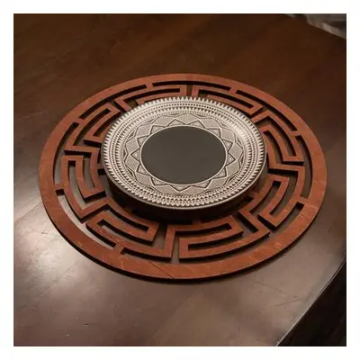 Hermia Table Mat Set (4 Pieces) Labyrinth - Rose