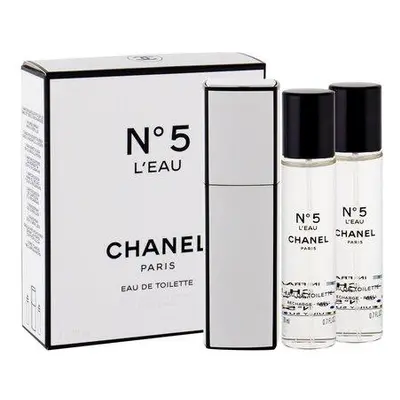 Chanel No. 5 L´Eau - EDT 20 ml (plnitelný flakon) + náplň (2 x 20 ml)