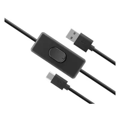 AKASA - USB 2.0 typ A na typ C kabel se switchem