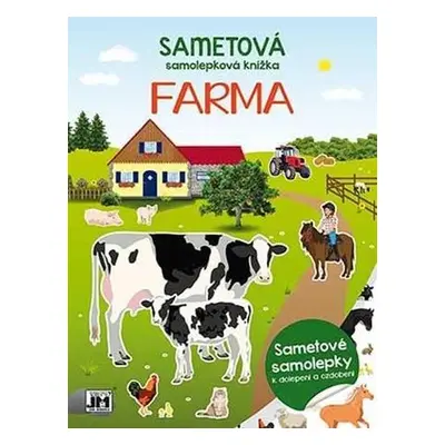 Sametová samolepková knížka Farma