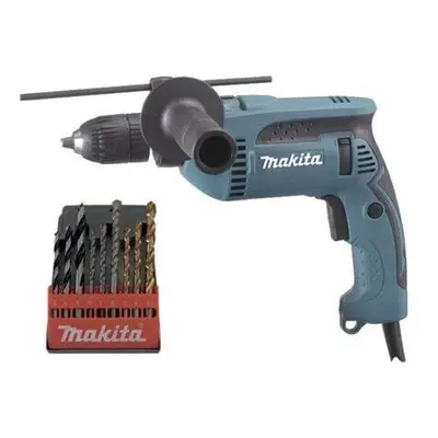 MAKITA HP1641K1X Vrtačka příklepová 680W v kufru + příslušenství