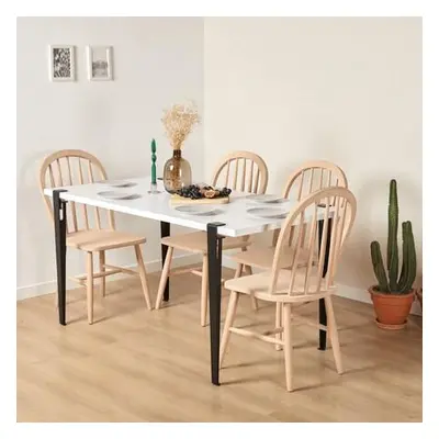 Hanah Home Dining Table Pineios - WhiteBlack