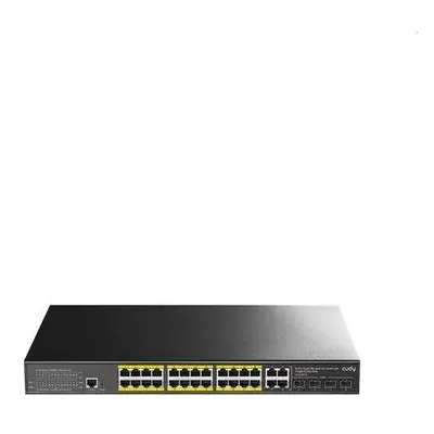 Cudy 24-Port L2 Managed Gigabit PoE+ Switch with 4 Gigabit Combo Ports, 300W, GS2028PS4-300W