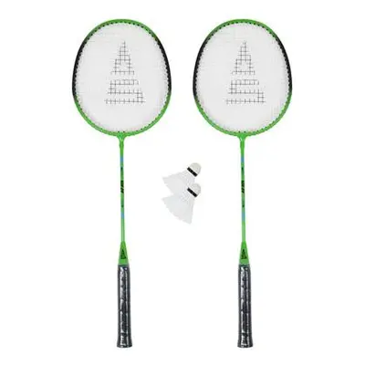 Badmintonový set SULOV, 2x raketa, 2x míček, vak - zelený