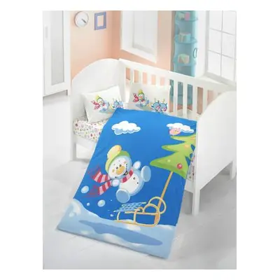 L'essentiel Maison Ranforce Baby Quilt Cover Set Snow Man BlueWhiteGreenBeigePink