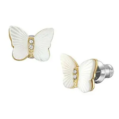 Fossil Krásné bicolor náušnice pecky Radiant Wings JF04422710