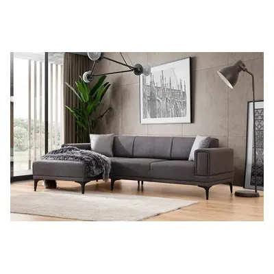 Atelier del Sofa Corner Sofa-Bed Horizon Left - Dark Grey