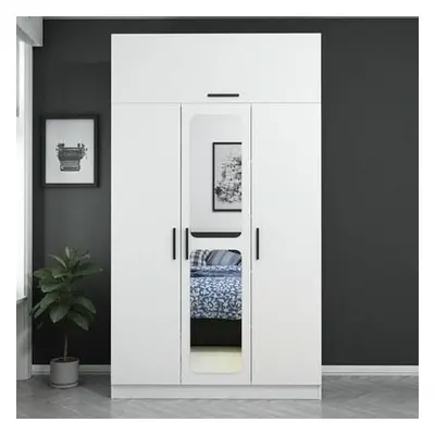 Hanah Home Wardrobe Kale 3 Kapak Aynalı 255 - White