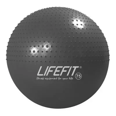 Gymnastický masážní mí? LIFEFIT MASSAGE BALL 75 cm, ?erný