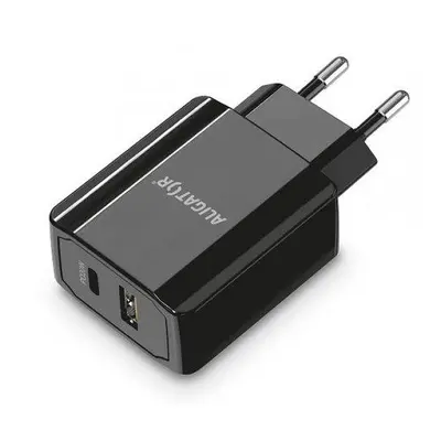 Aligator POWER DELIVERY 20W, USB + USB-C, černá