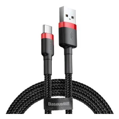 Baseus Cafule kabel USB-C 3A 1m (červeno-černý)